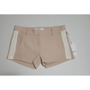 Amanda Uprichard Small Bone Ivory Tuxedo Stripe Kensington Shorts 1500